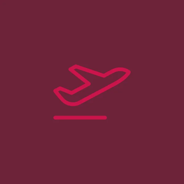 Ícone da web avião —  Vetores de Stock