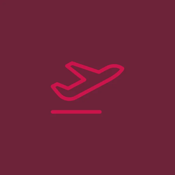 Flugzeug Web-Ikone — Stockvektor