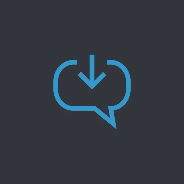 Megjegyzések chat ikonja — Stock Vector