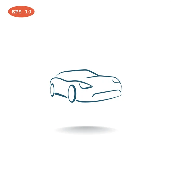 Icono web del coche — Vector de stock