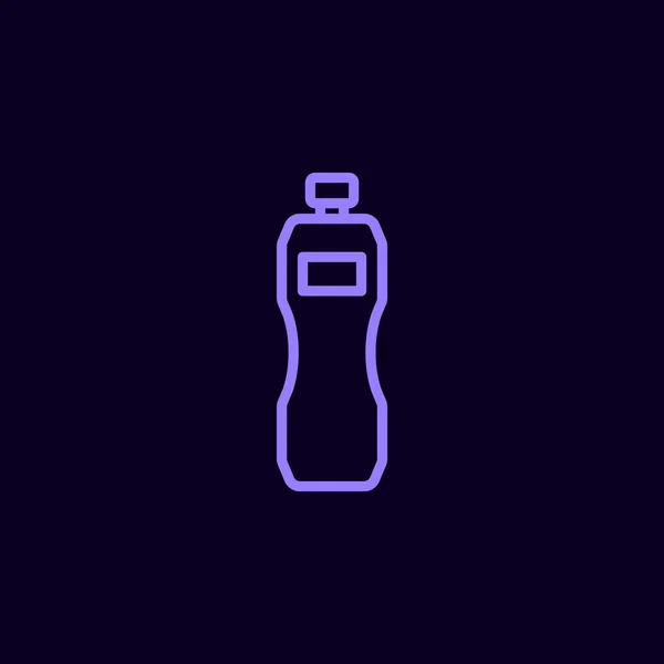 Plastik şişe simgesi — Stok Vektör