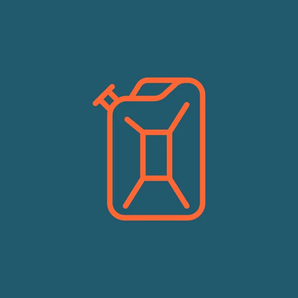 Jerrycan voor benzine-pictogram — Stockvector