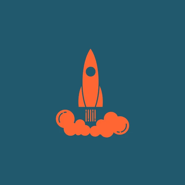 Ikona vesmírné rakety. — Stockový vektor