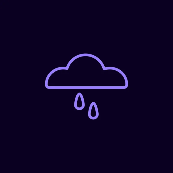 Wolkenregen-Symbol. — Stockvektor