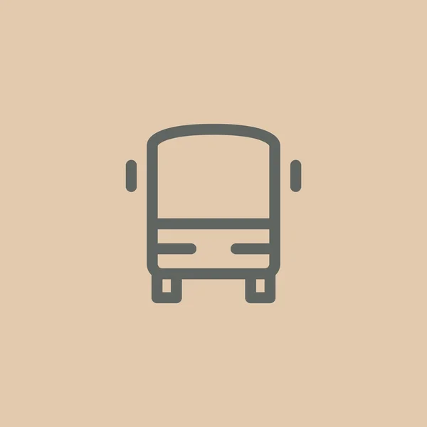 Buss transport ikonen — Stock vektor