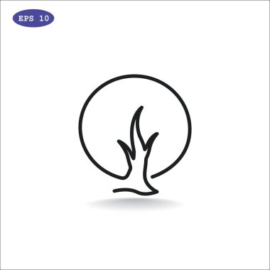 soyut ağaç simgesi