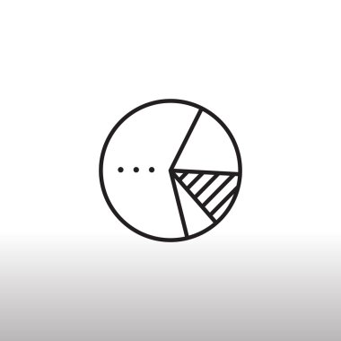 iş pasta grafik simgesi