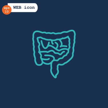 küçük ve büyük bağırsak simgesi