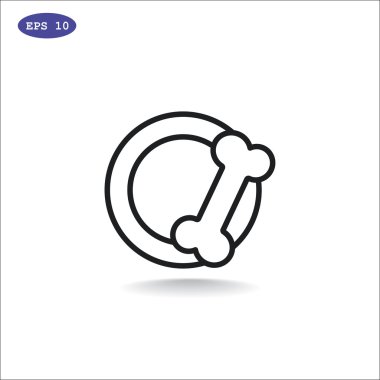 kase için evde beslenen hayvan yiyecek simgesi