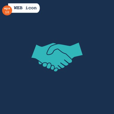 iş el sıkışma simgesi