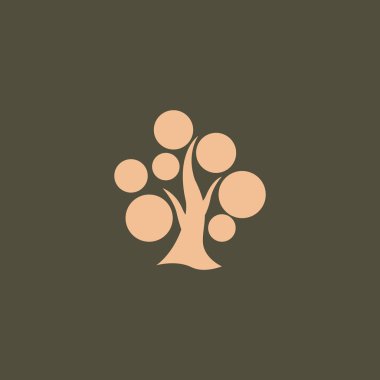 soyut ağaç simgesi