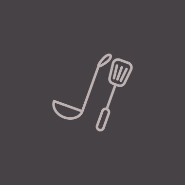 spatula ve pota simgesi