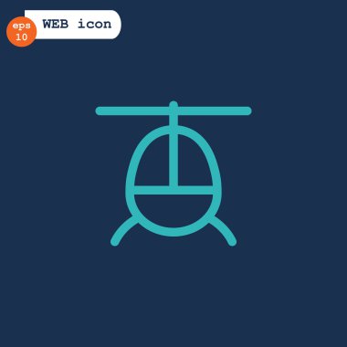 Helikopter uçak simgesi