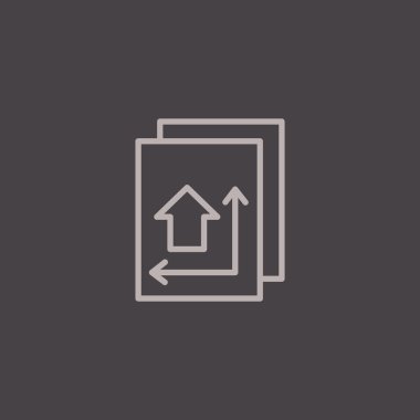 İnşaat planı simgesi