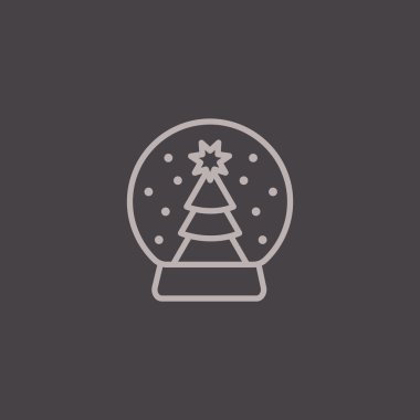 Noel ağacı düz simgesi. 