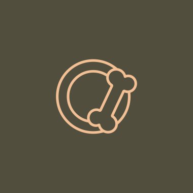 kase için evde beslenen hayvan yiyecek simgesi