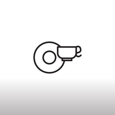 kahve fincanı ve fincan tabağı simgesi