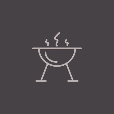 mangal barbekü simgesi