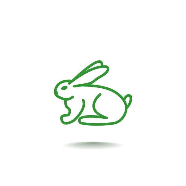 Кролик, икона зайца — стоковый вектор