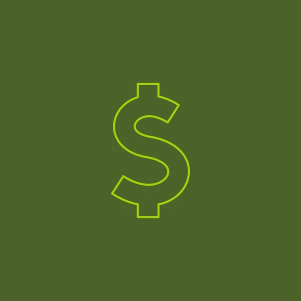 Dollar sign icon — Stock Vector