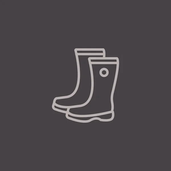 Rubber boots of icon — Stock Vector