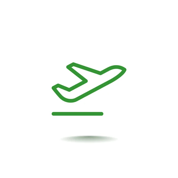 Uçan uçak simgesi — Stok Vektör