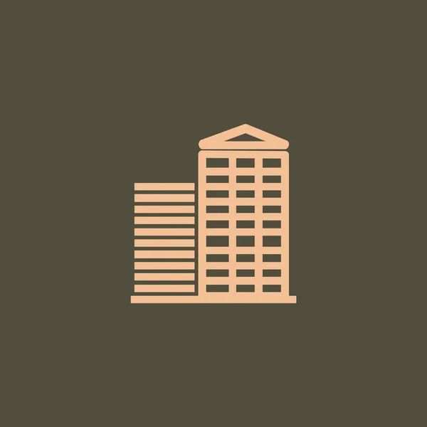 Ikona bytového domu — Stockový vektor