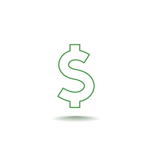 Dólar signo icono — Vector de stock