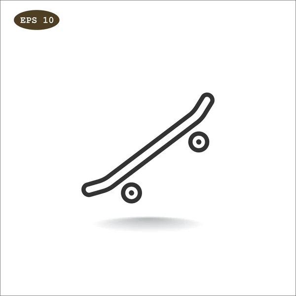 Skateboard, extreme sport pictogram — Stockvector