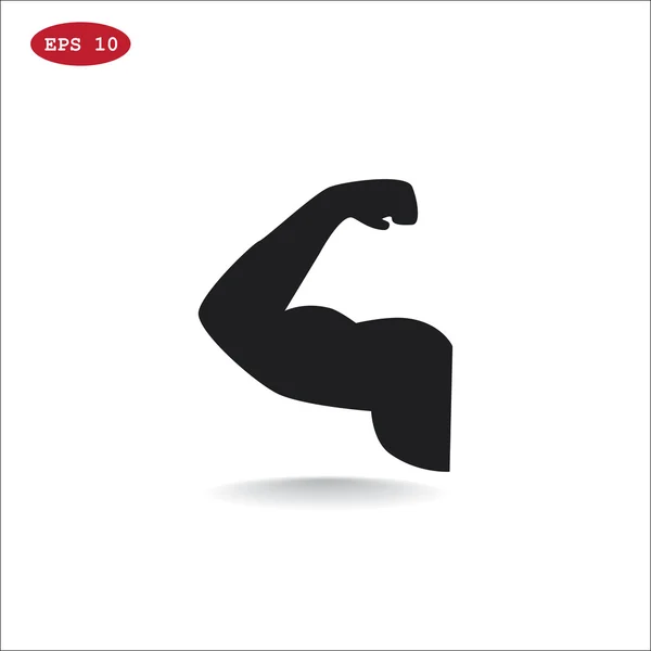 Icono bíceps atleta — Archivo Imágenes Vectoriales