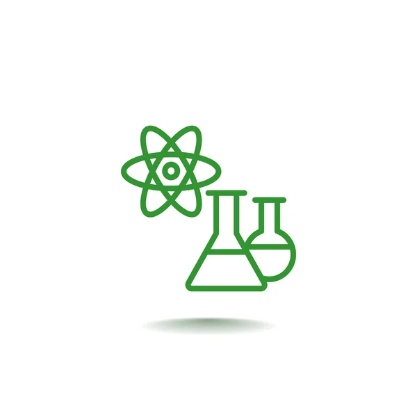 Chemisch laboratorium buizen pictogram — Stockvector