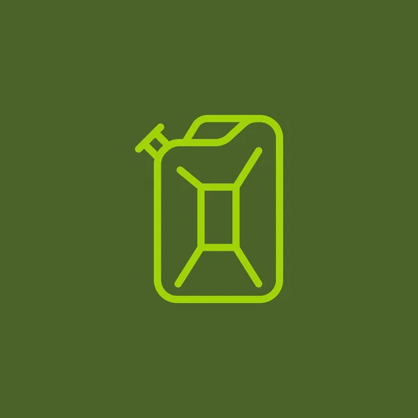 Gasoline jerrycan icon — Stock Vector