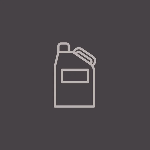 Jerrycan for benzine icon — Stock Vector