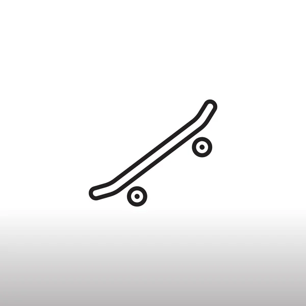 Skateboard, extreme sport pictogram — Stockvector