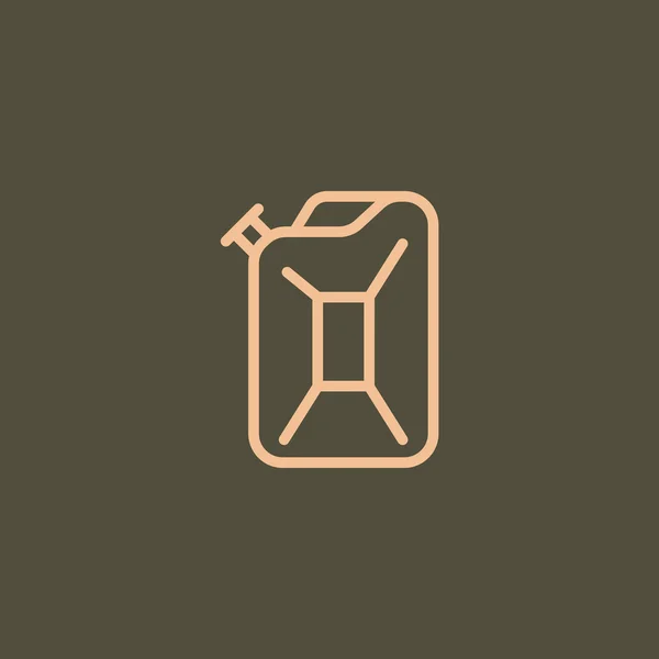 Pictogram van de jerrycan benzine — Stockvector