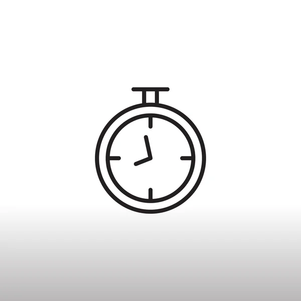 Stopwatch platte pictogram — Stockvector