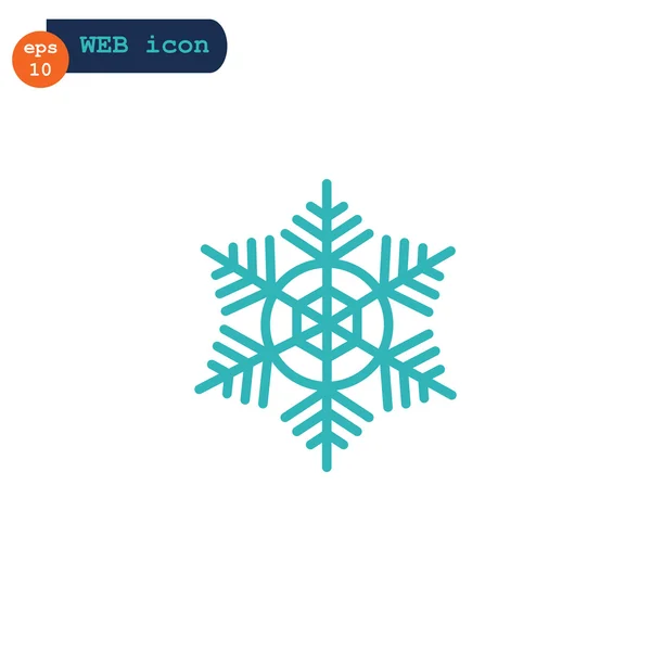 Winter snowflake icon — Stock Vector