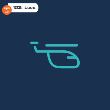 Helikopter uçak simgesi