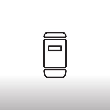 Kağıt gıda konteyner simgesi