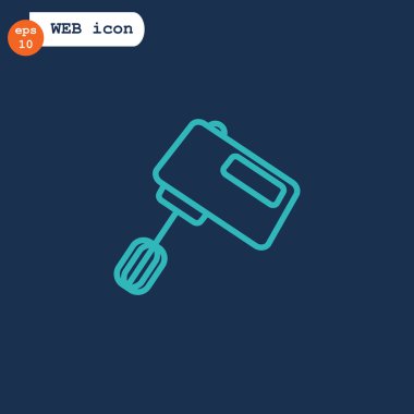 mutfak elektrikli karıştırıcı simgesini