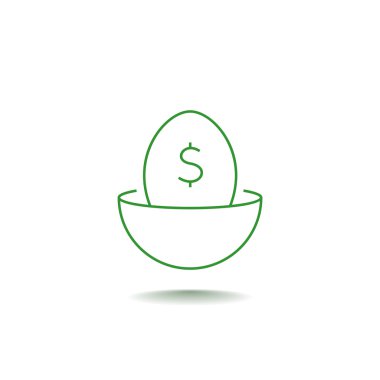 dolar işareti simgesiyle yumurta