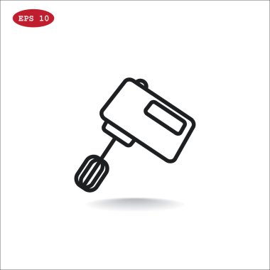 mutfak elektrikli karıştırıcı simgesini