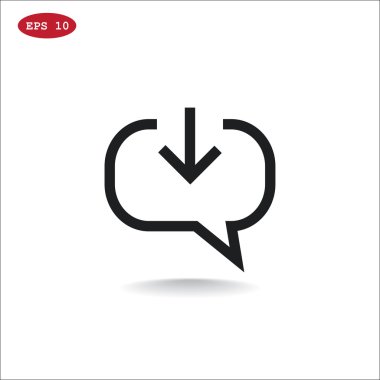 gelen sohbet ileti simgesi