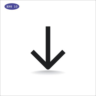 aşağı, ok simgesi indir