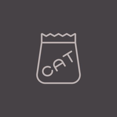 evde beslenen hayvan yiyecek simgesi.  