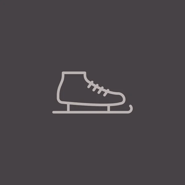 Bruslařské boty ikona — Stockový vektor