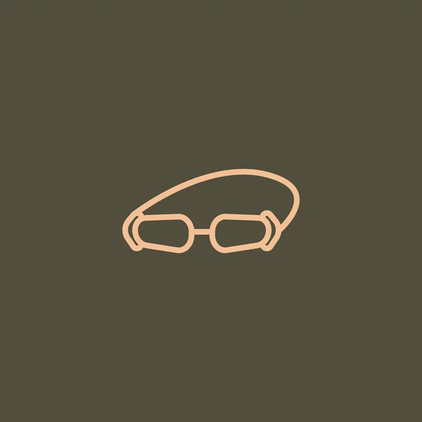 Accessory goggles icon — Stock Vector