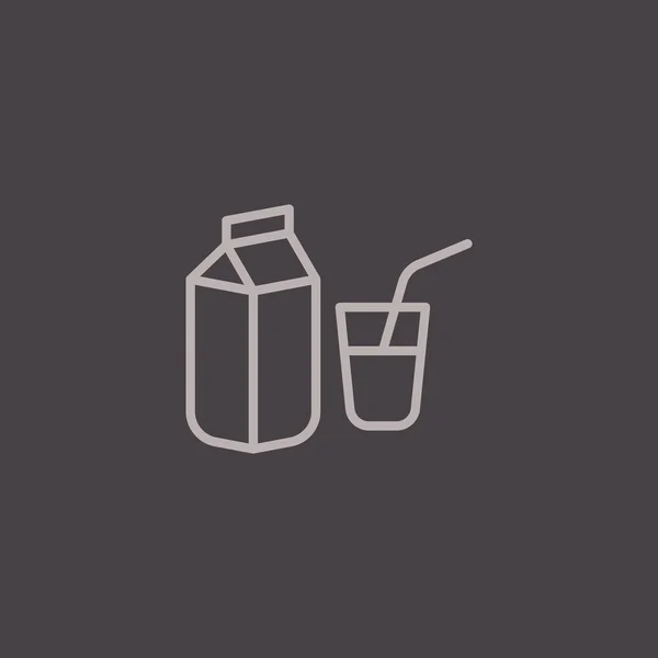 Milch-Web-Ikone — Stockvektor