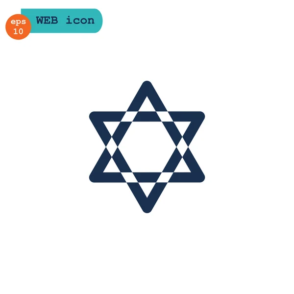 Star of David icon. — Stock Vector