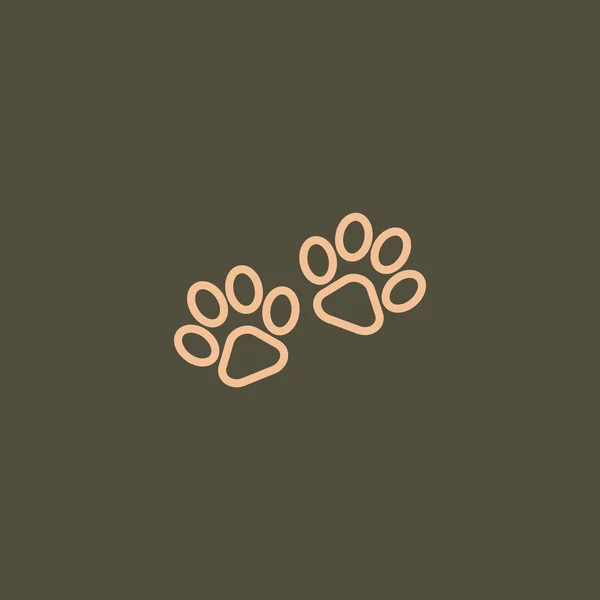 Patas icono web — Vector de stock